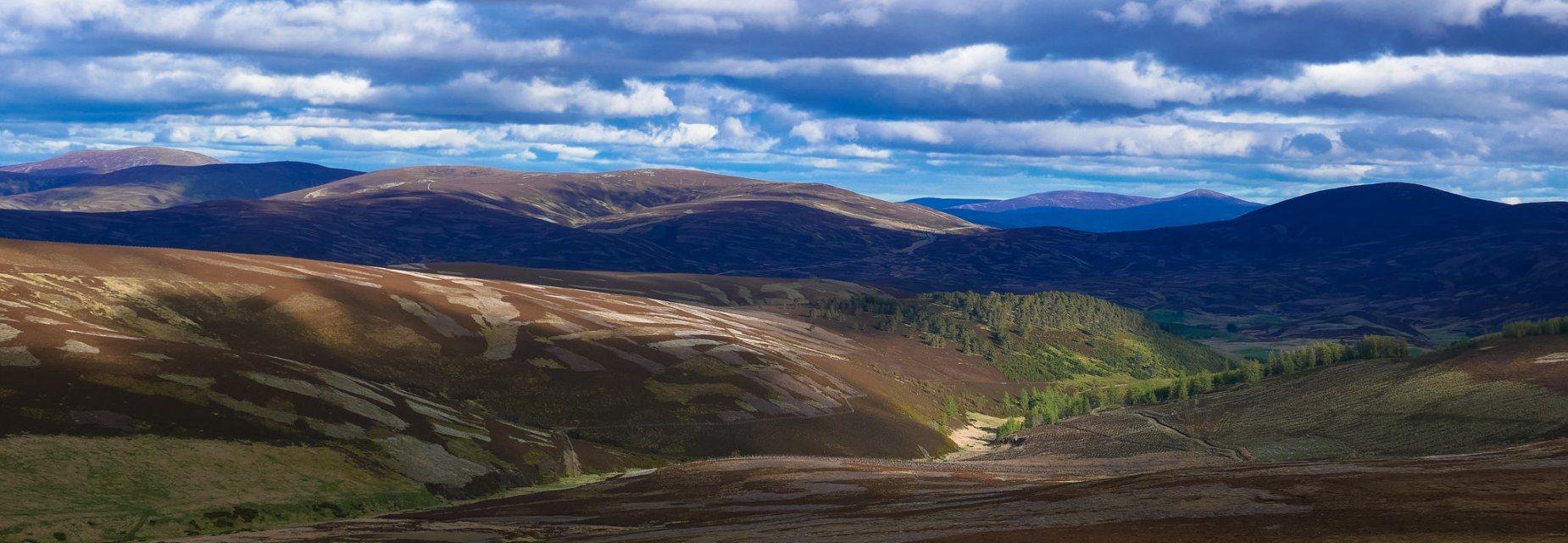 Cairngorms National Park granite peaks